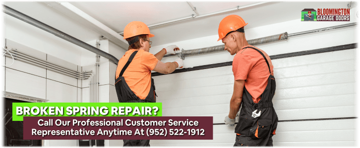 Broken Garage Door Spring Bloomington MN